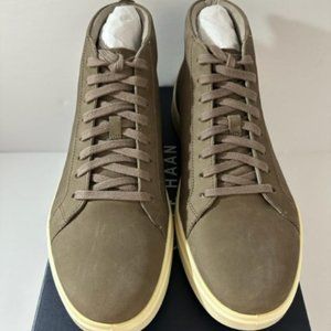 COLE HAAN Men's Grand Crosscourt Modern Suede Sneakers Green 7 NEW IN BOX